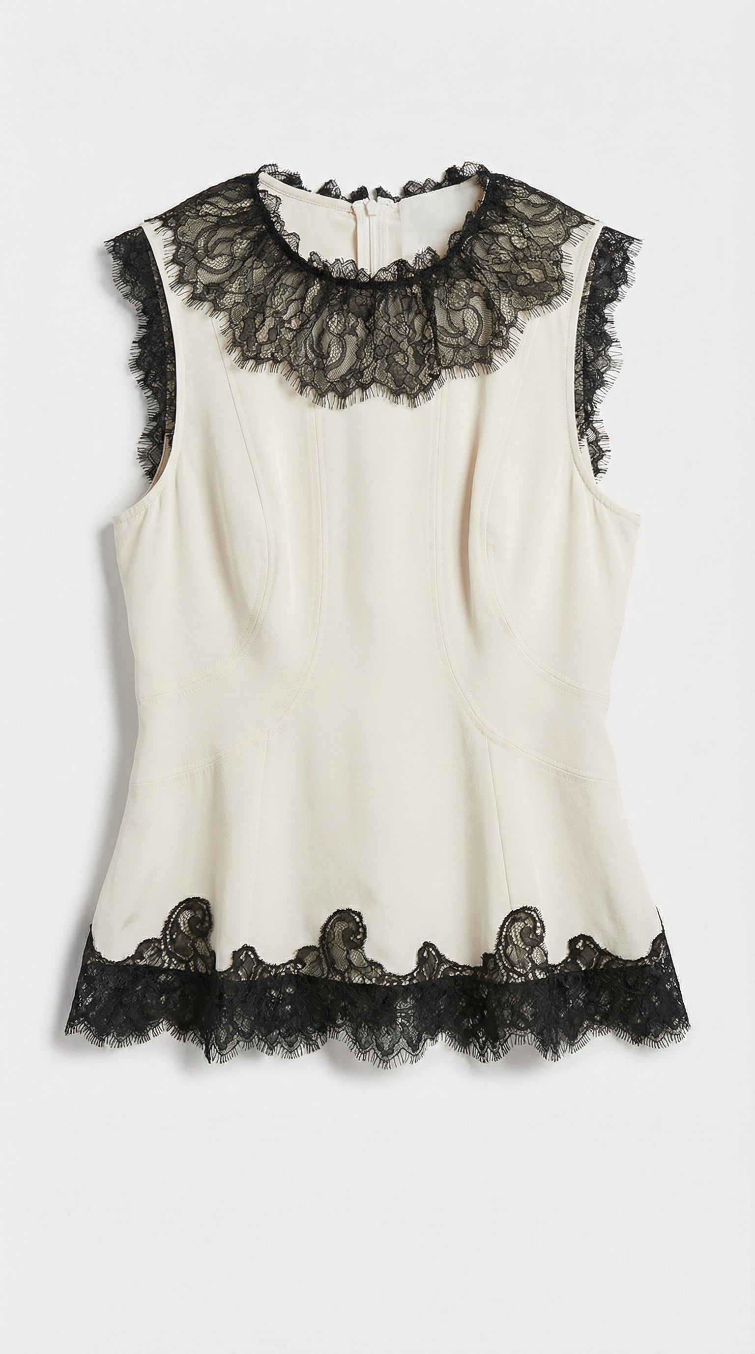 Sani - 100% Silk Lace Embroidery Top