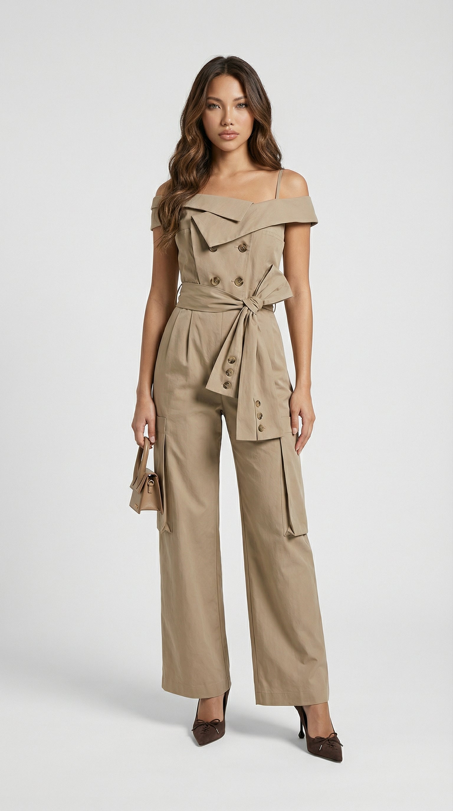 Luna - Square Neck Slimming Jumpsuit
